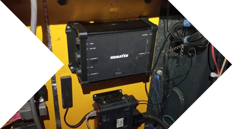 DAD deployed on Komatsu truck in the field